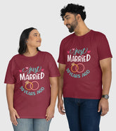 Just Married 30 Years Ago Unisex Half Sleeve T-Shirts (Pack of 2)